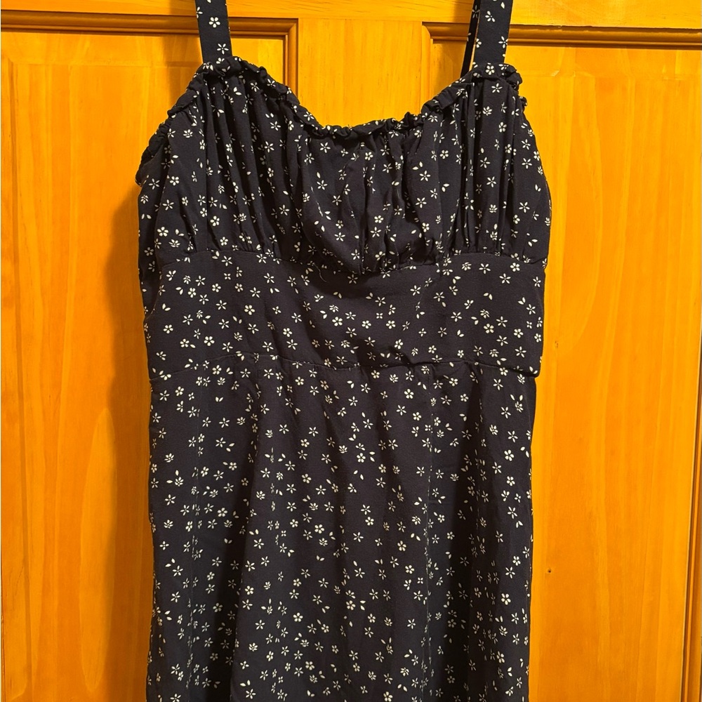 Trixxi Navy and White Mini Dress